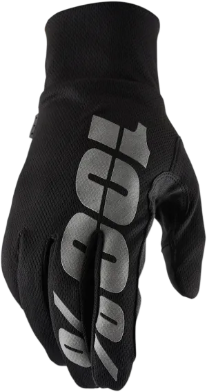 100% Hydromatic Waterproof Gloves - Black - Large 10017-00002