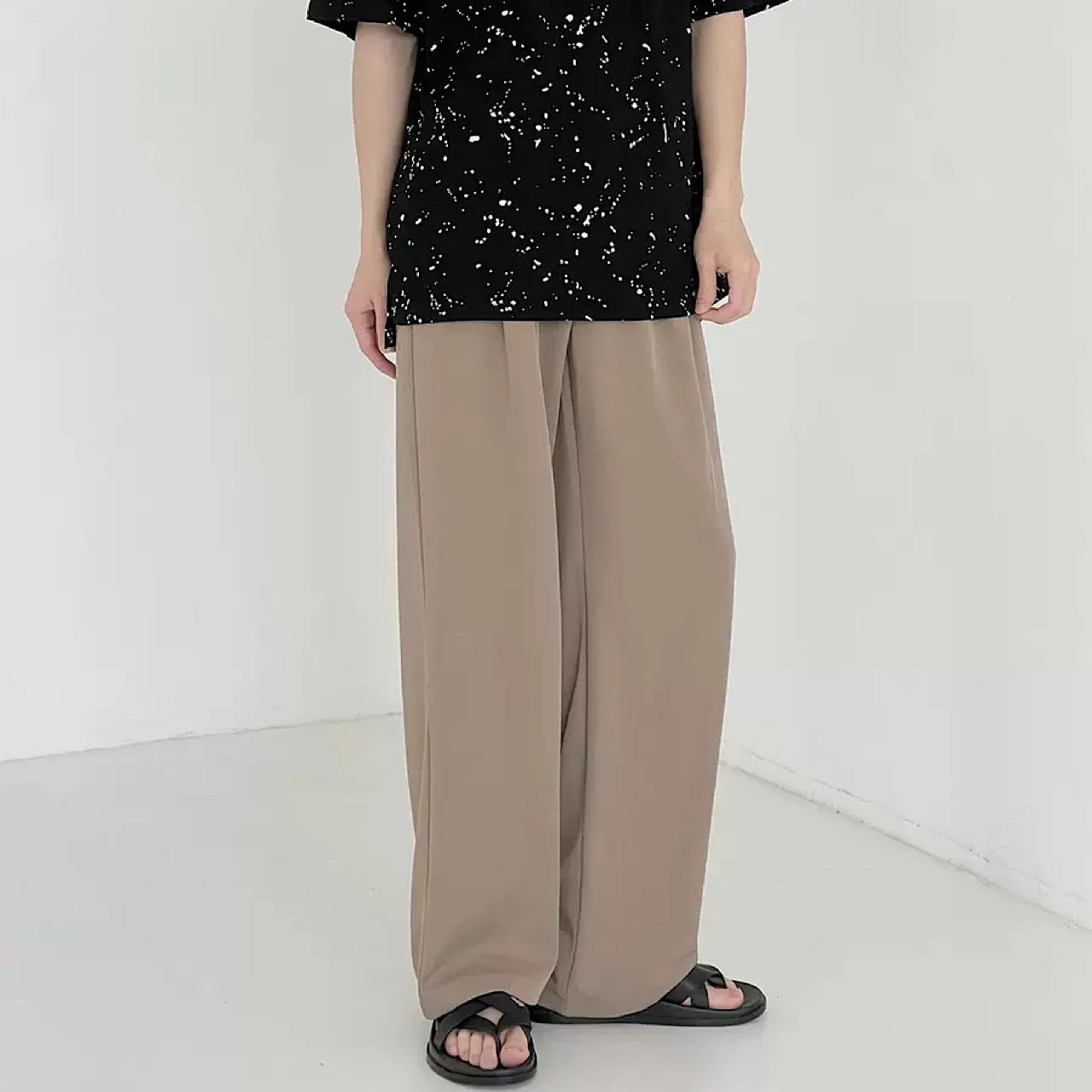 Airy stretch wide pants  HL1334