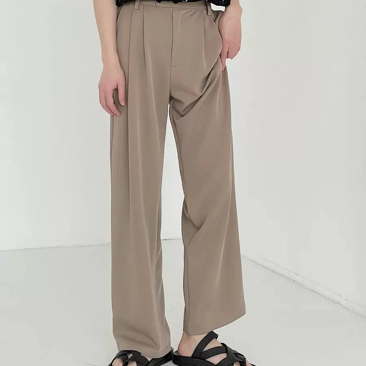 Airy stretch wide pants  HL1334