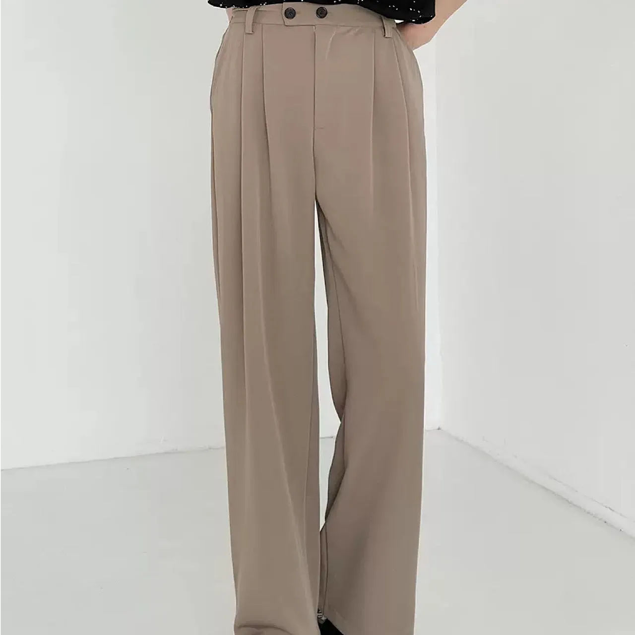Airy stretch wide pants  HL1334