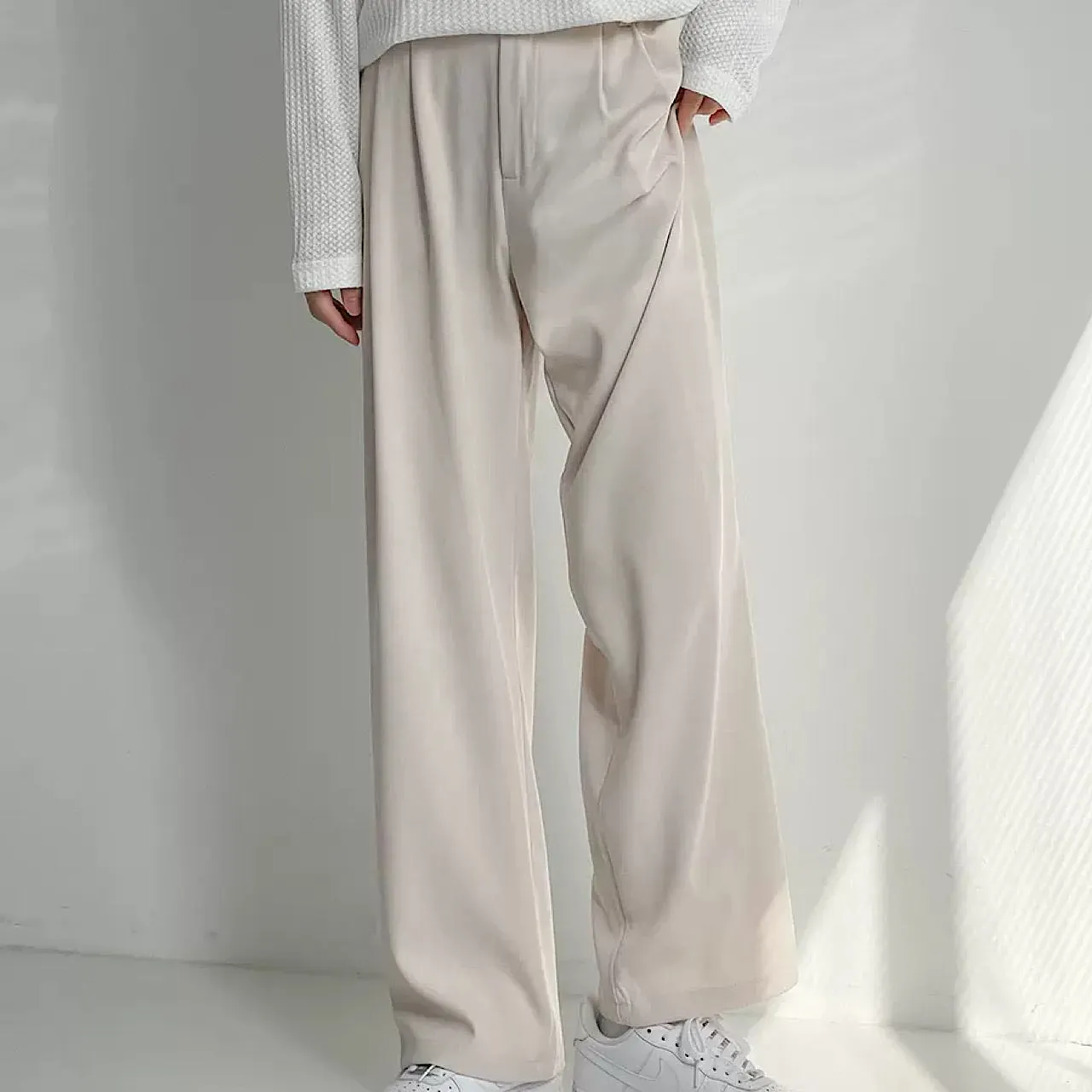 Airy stretch wide pants  HL1334