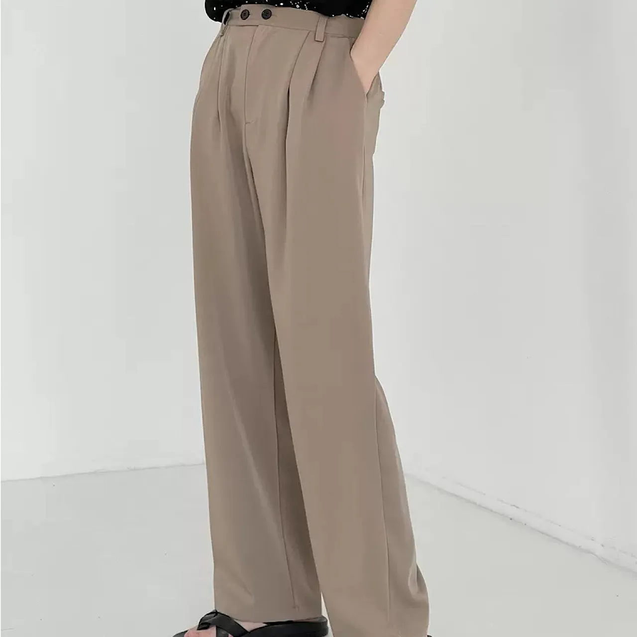Airy stretch wide pants  HL1334