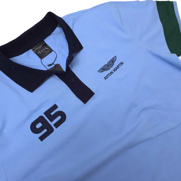 AM classic designer polo shirt | Sky blue