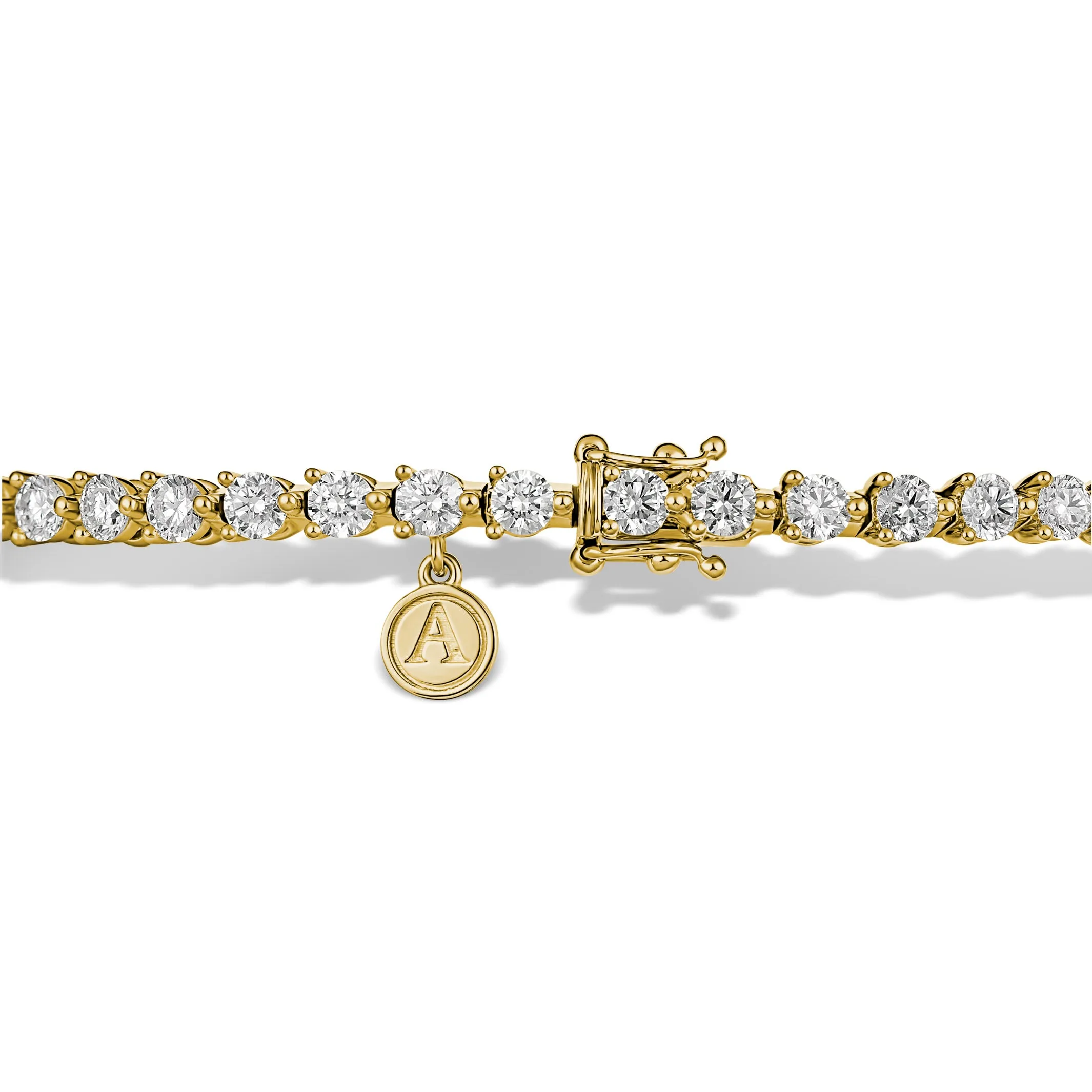 Aura Tennis Bracelet 4.38ct - 4.85ct | Yellow Gold
