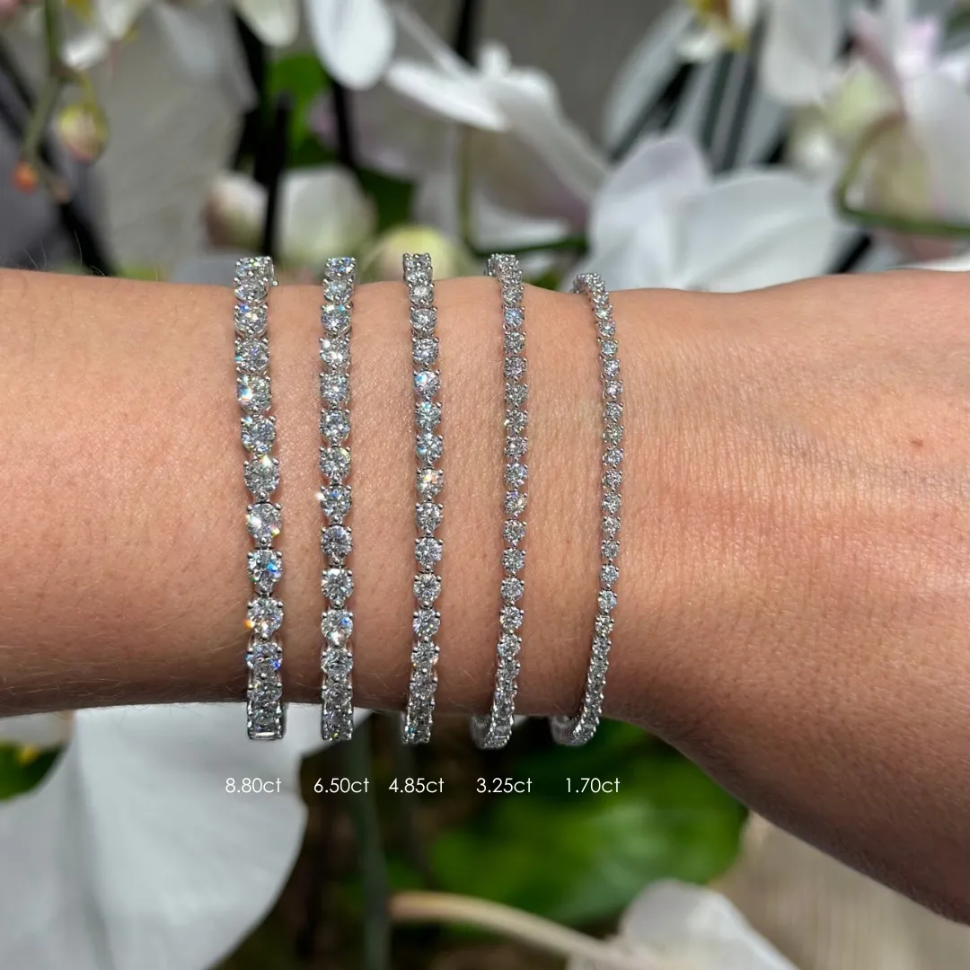 Aura Tennis Bracelet 4.38ct - 4.85ct | Yellow Gold