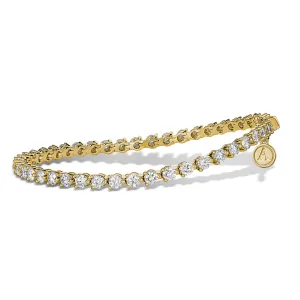 Aura Tennis Bracelet 4.38ct - 4.85ct | Yellow Gold