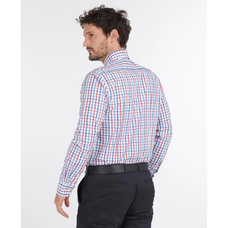 Barbour Tattersall 15 Mens Tailored Fit Shirt - Red