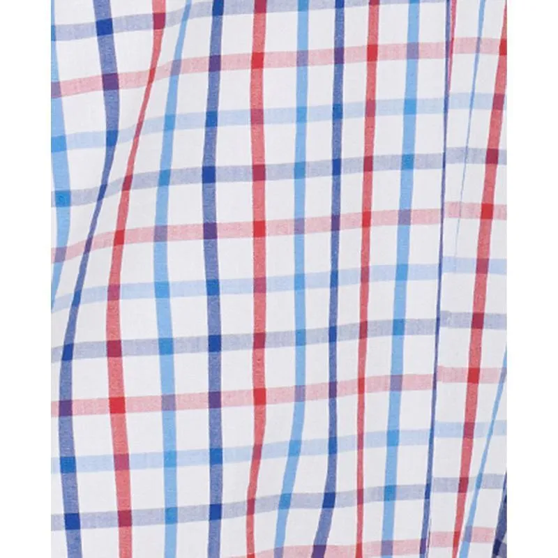 Barbour Tattersall 15 Mens Tailored Fit Shirt - Red