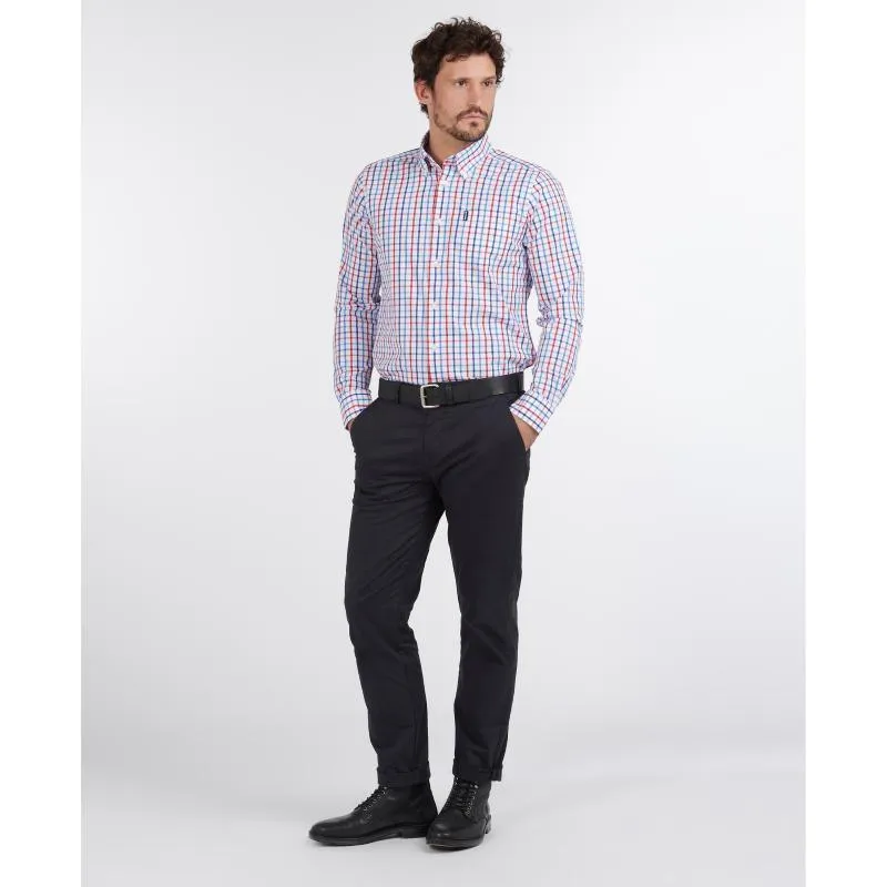 Barbour Tattersall 15 Mens Tailored Fit Shirt - Red