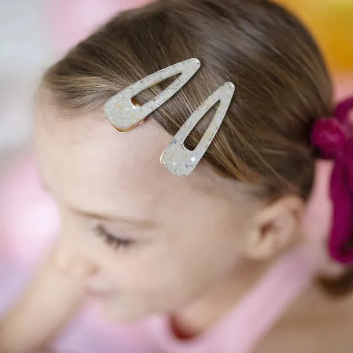 boutique gel sparkle hairclips 2 pc - assorted