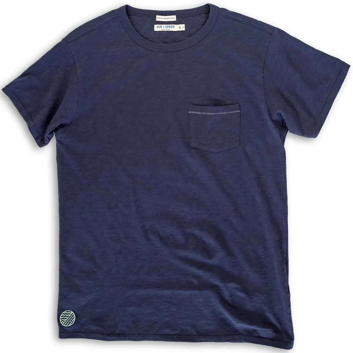 BREEZE POCKET T-SHIRT  - Estate Navy
