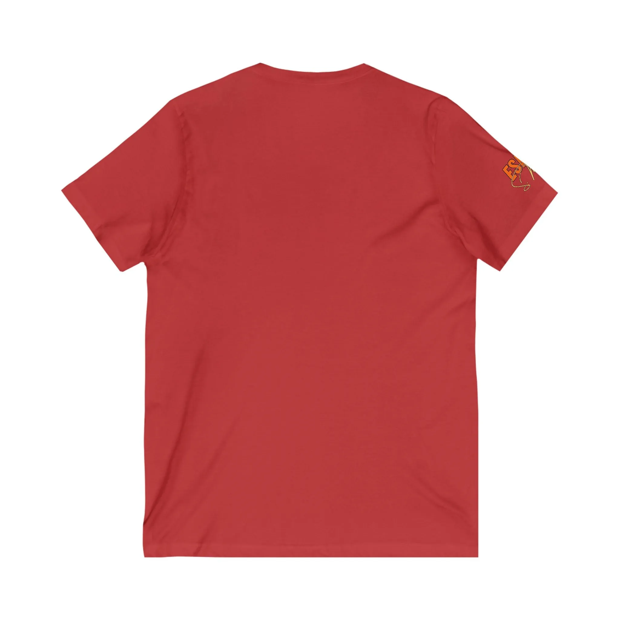 Can't Move Forward looking Backwards - Unisex Jersey Short Sleeve V-Neck Tee