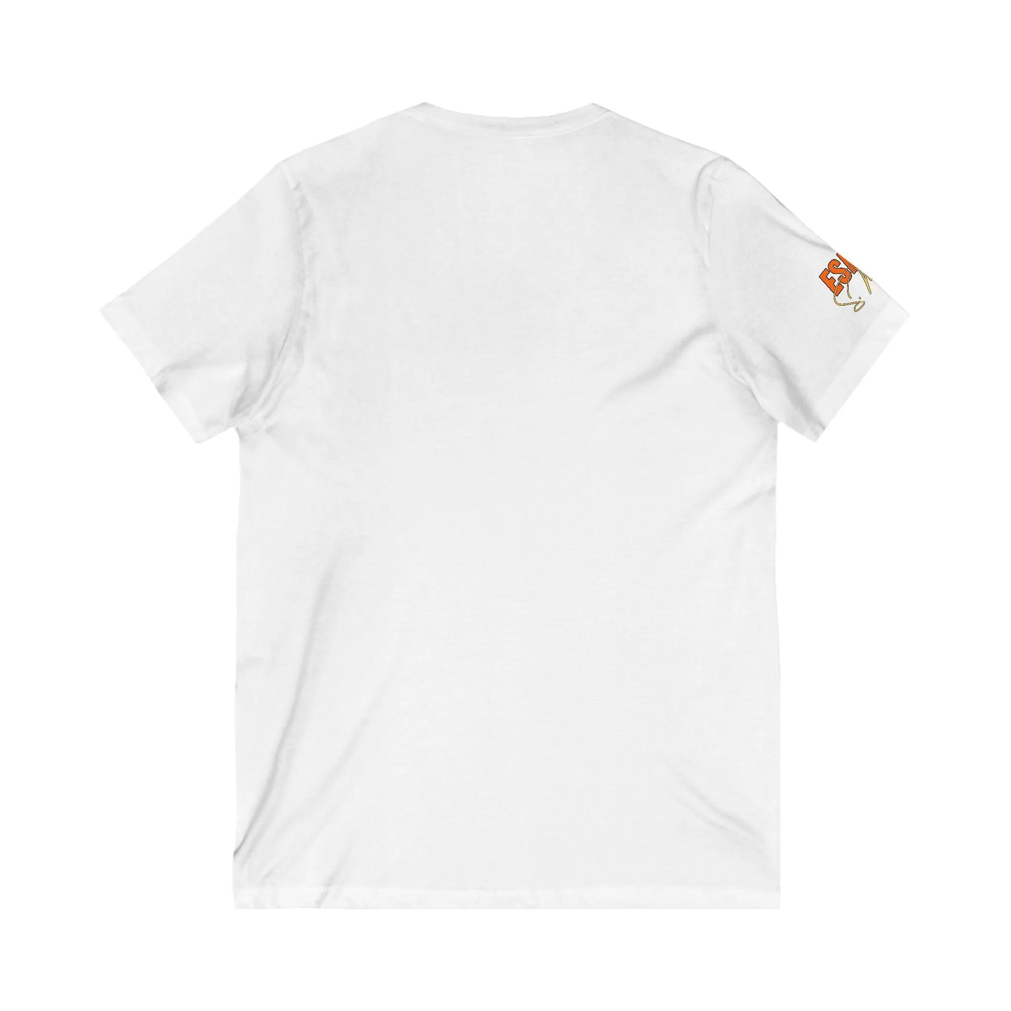 Can't Move Forward looking Backwards - Unisex Jersey Short Sleeve V-Neck Tee