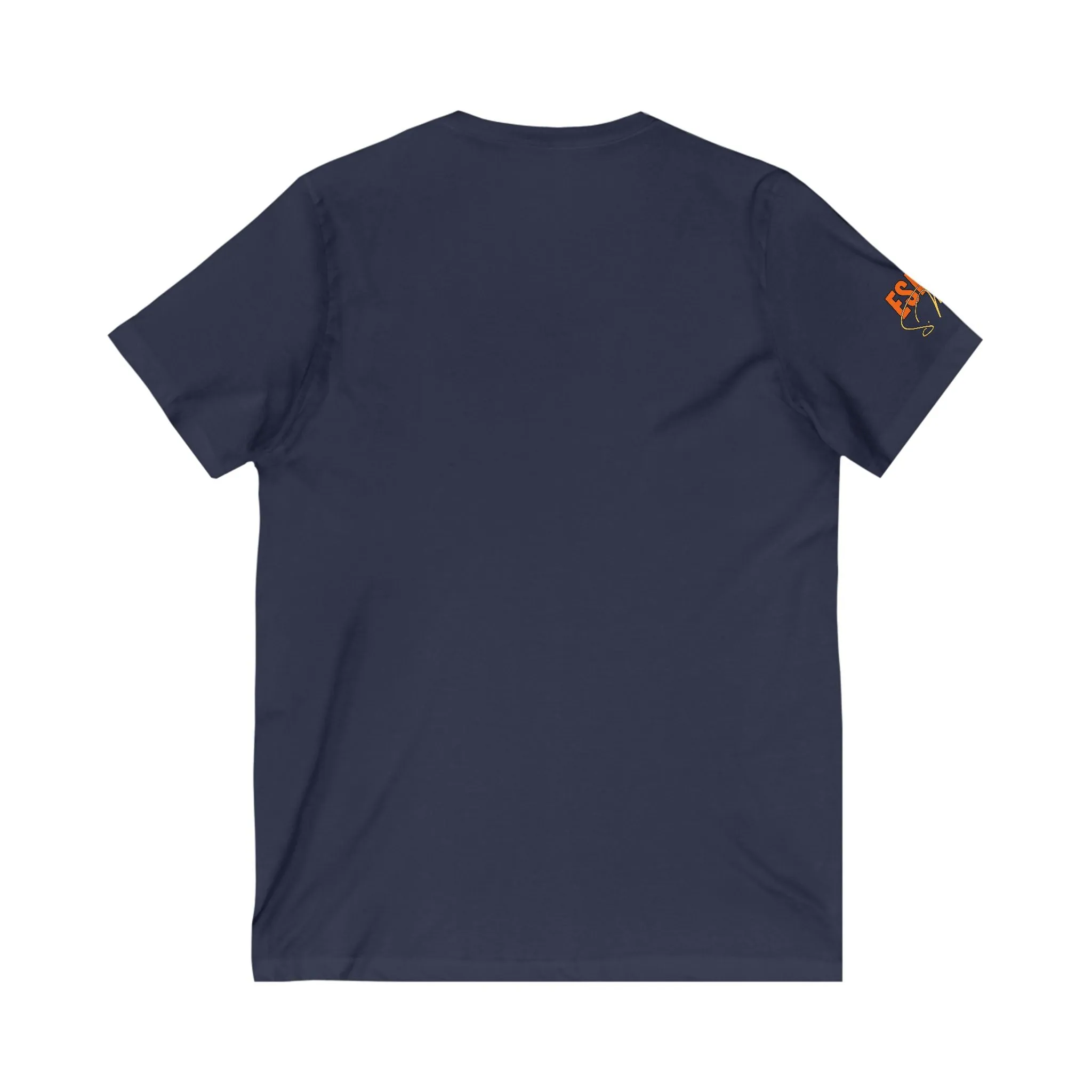 Can't Move Forward looking Backwards - Unisex Jersey Short Sleeve V-Neck Tee