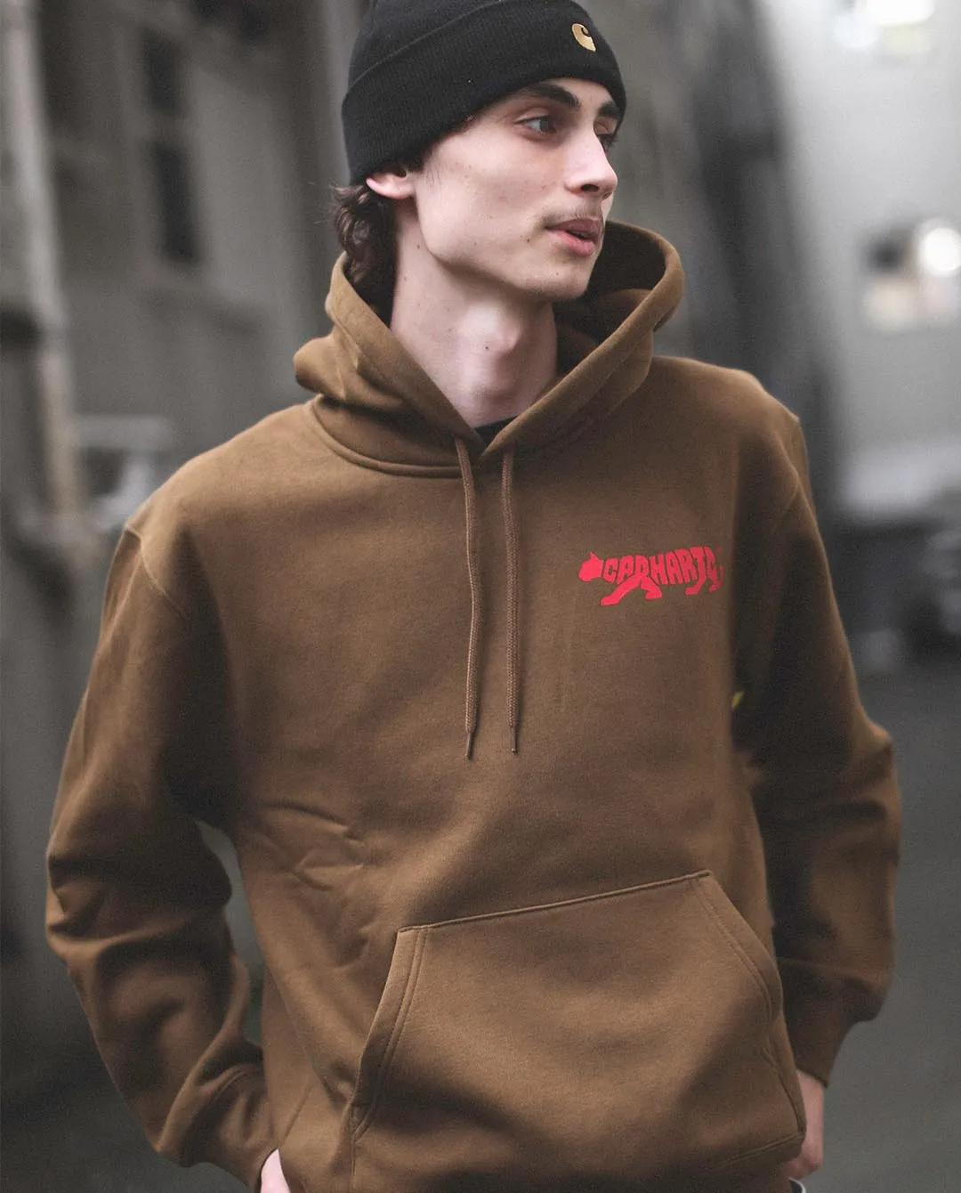 Carhartt WIP - Hooded Rocky Script Sweat - Lumber