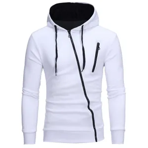 Designer Printed Solid Color Hooded Sweatshirt
