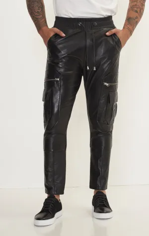 Destination Genuine Leather Jogger - Black