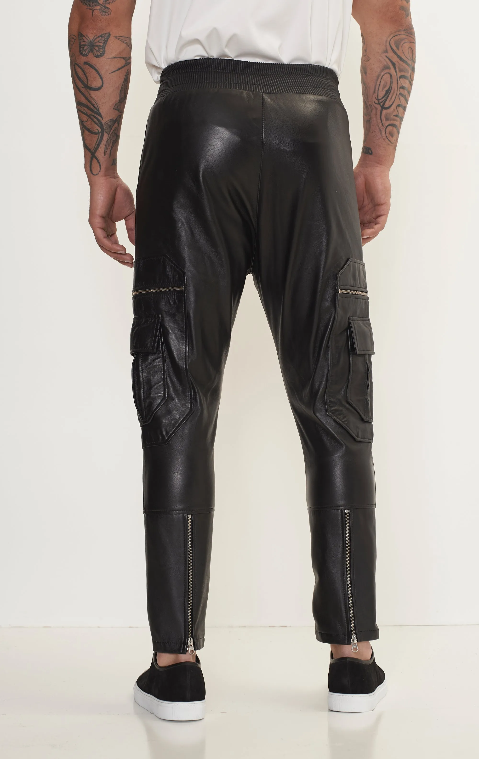 Destination Genuine Leather Jogger - Black