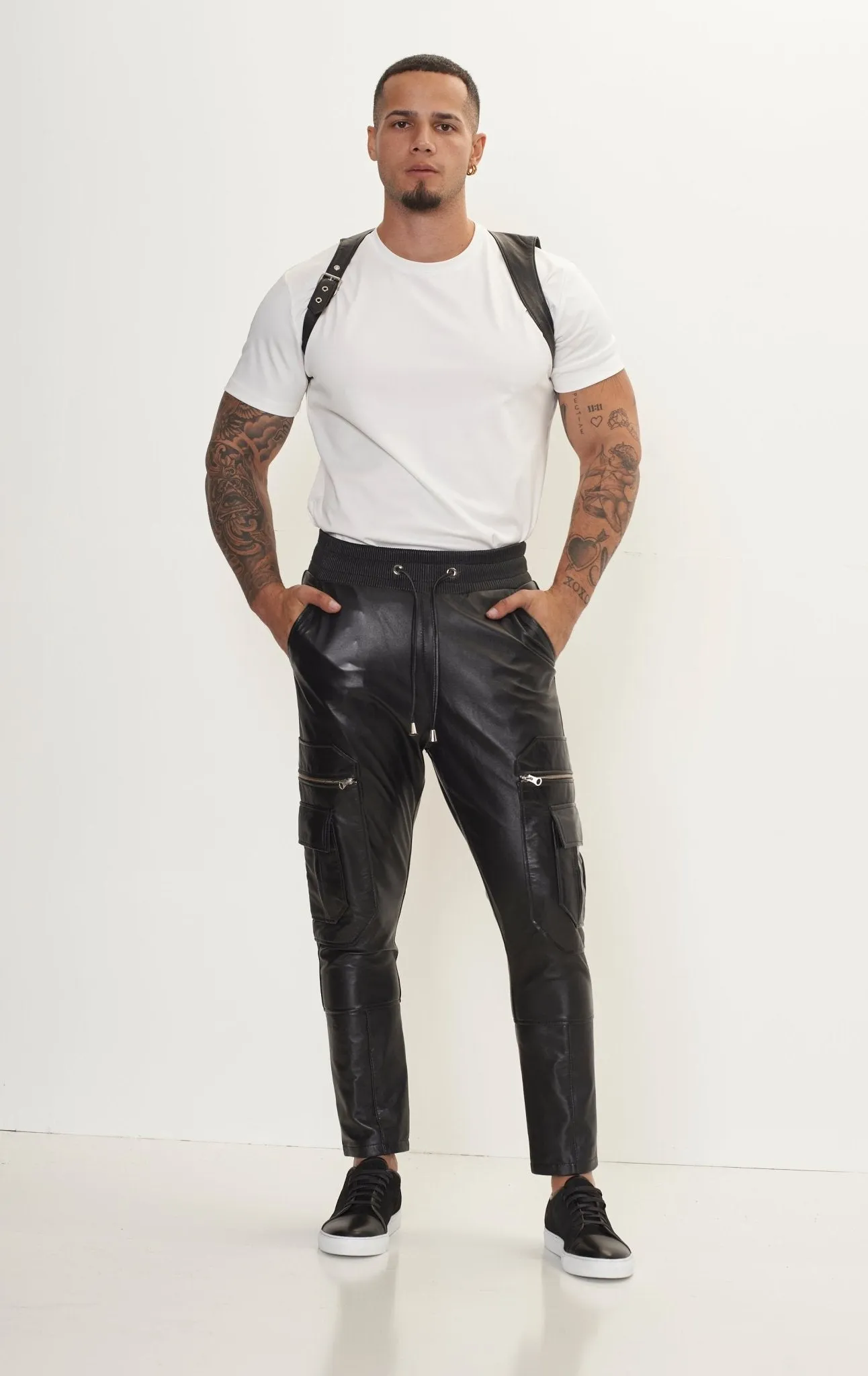Destination Genuine Leather Jogger - Black