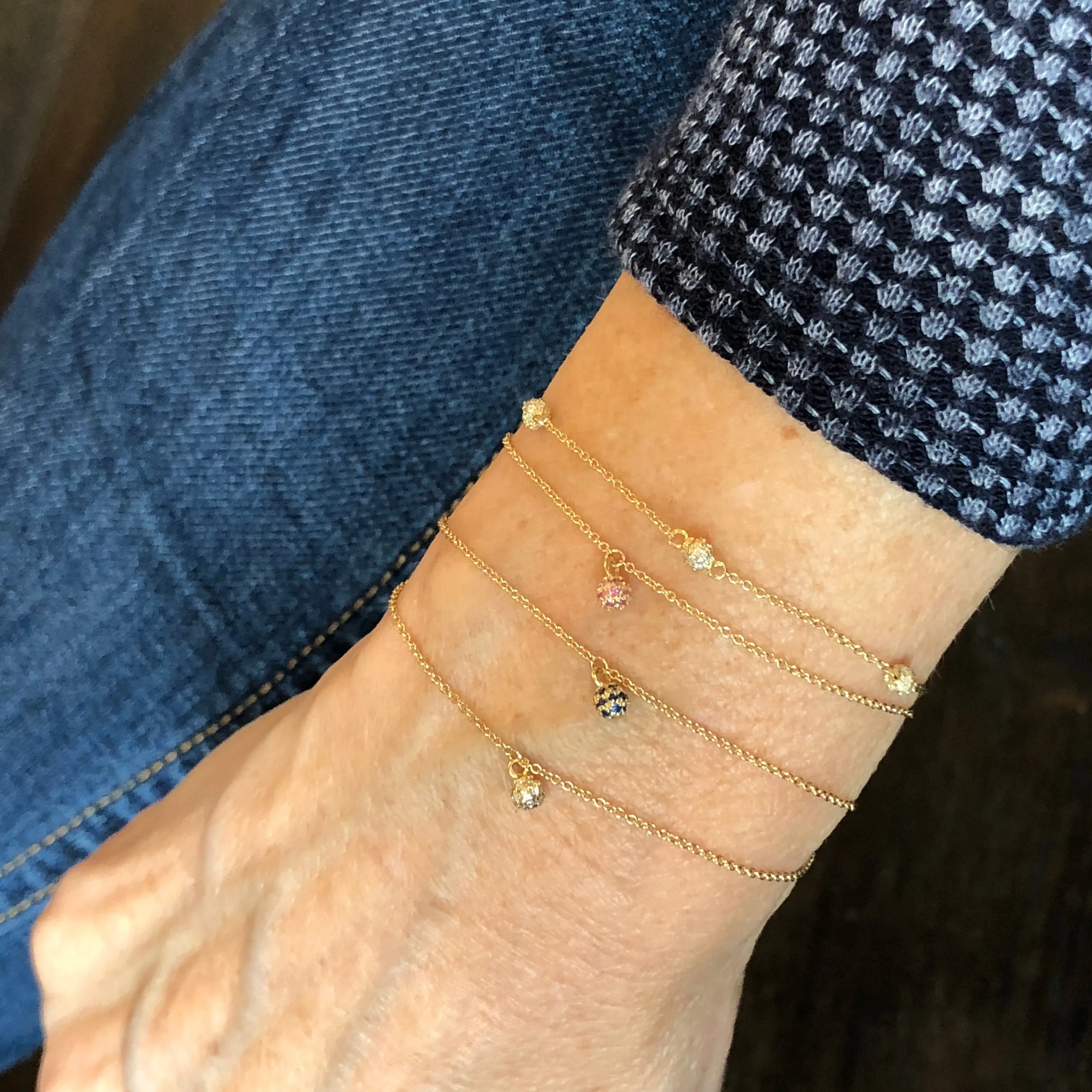 Diamond Tiny BonBon Friendship Bracelet