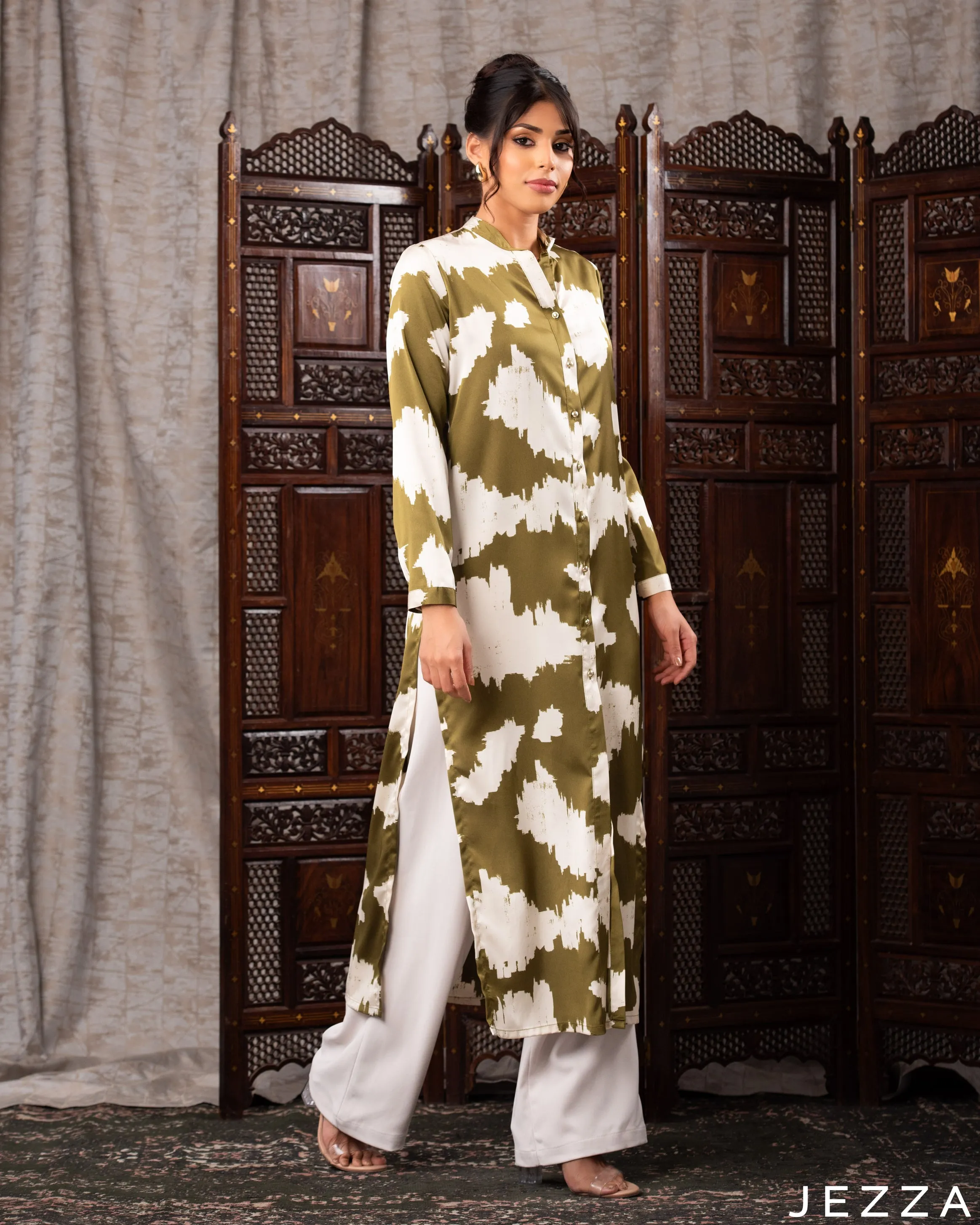 Elegant Slit Detail Midi Top 62011