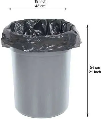 Garbage bags with 19" x 21" (black, 30 covers in a roll)