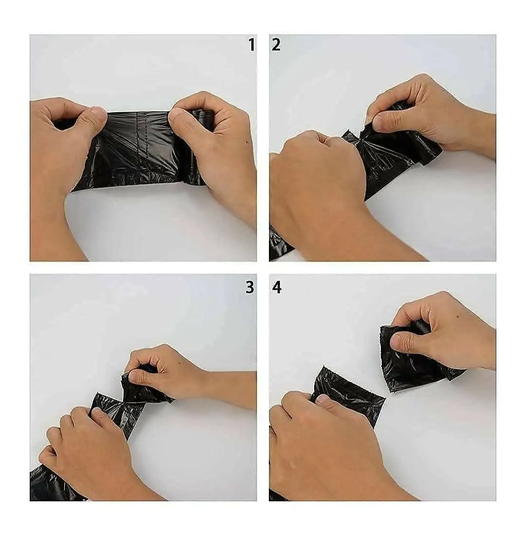 Garbage bags with 19" x 21" (black, 30 covers in a roll)