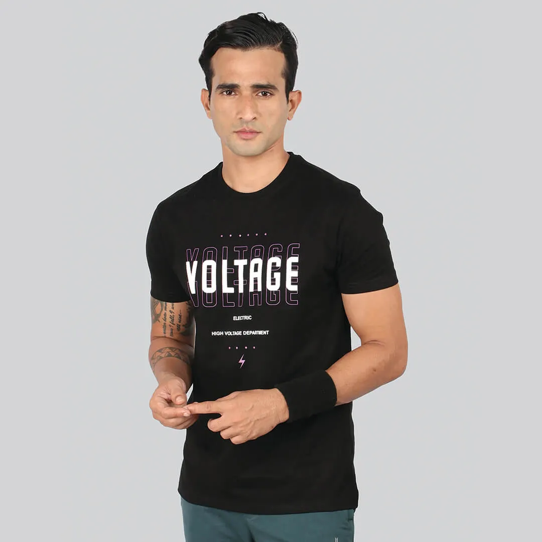 Graphic Printed T-Shirt - Black