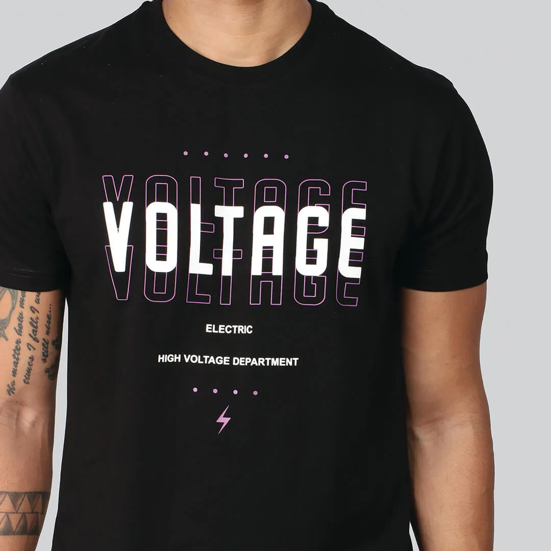 Graphic Printed T-Shirt - Black