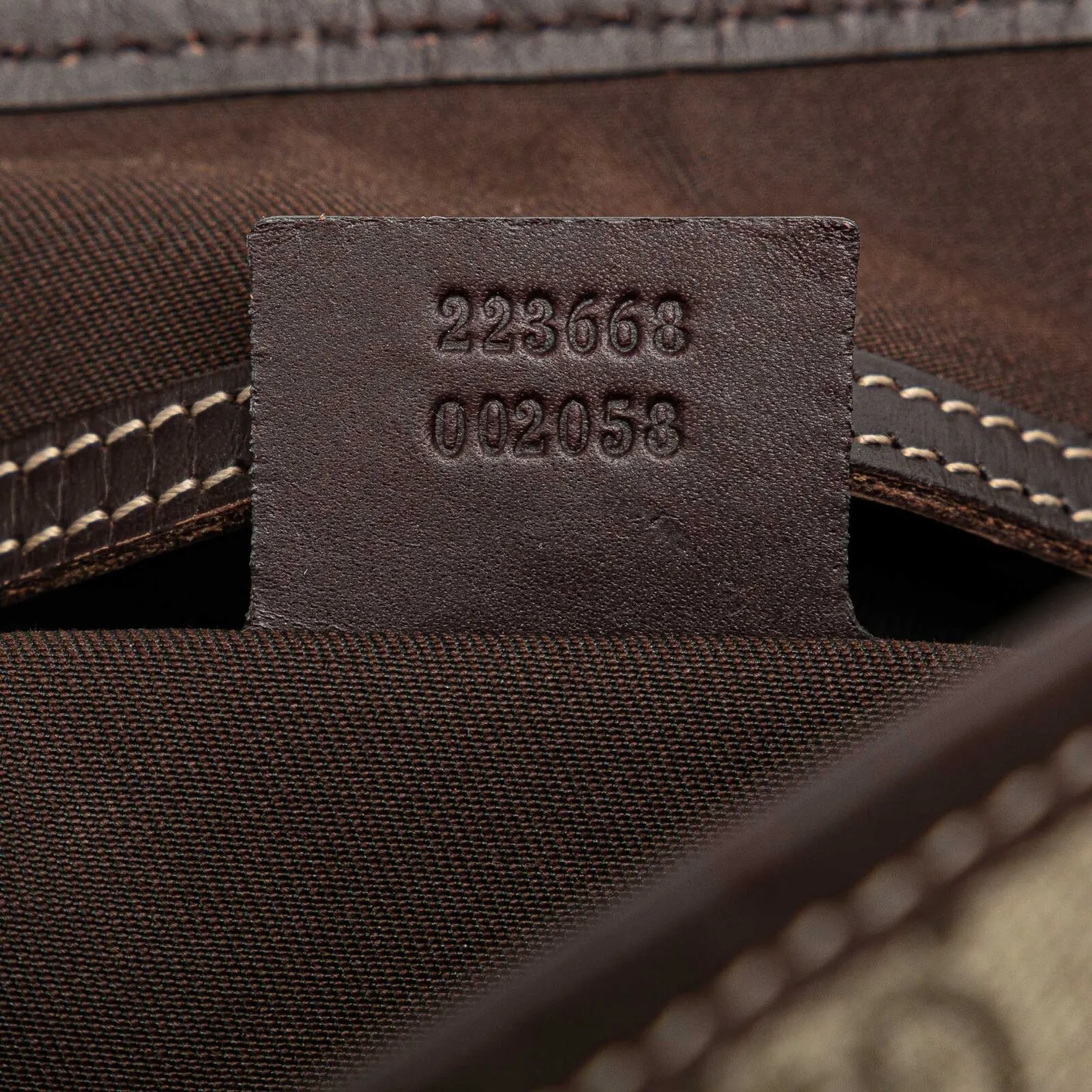 Gucci Gg Supreme Joy Tote Brown