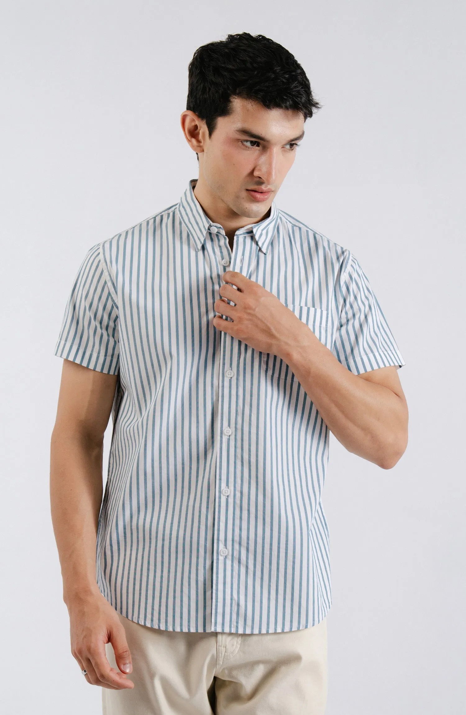Half Sleeves Yarn Dyed Shirt