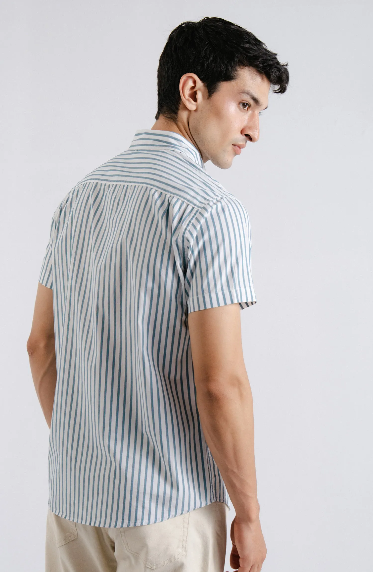 Half Sleeves Yarn Dyed Shirt