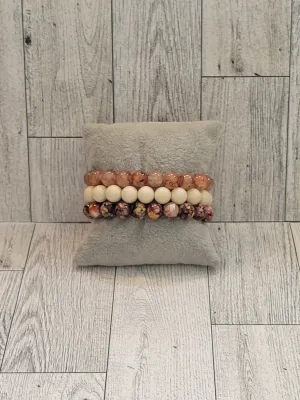 Hot Like Fiyah- Beaded Bracelet Set