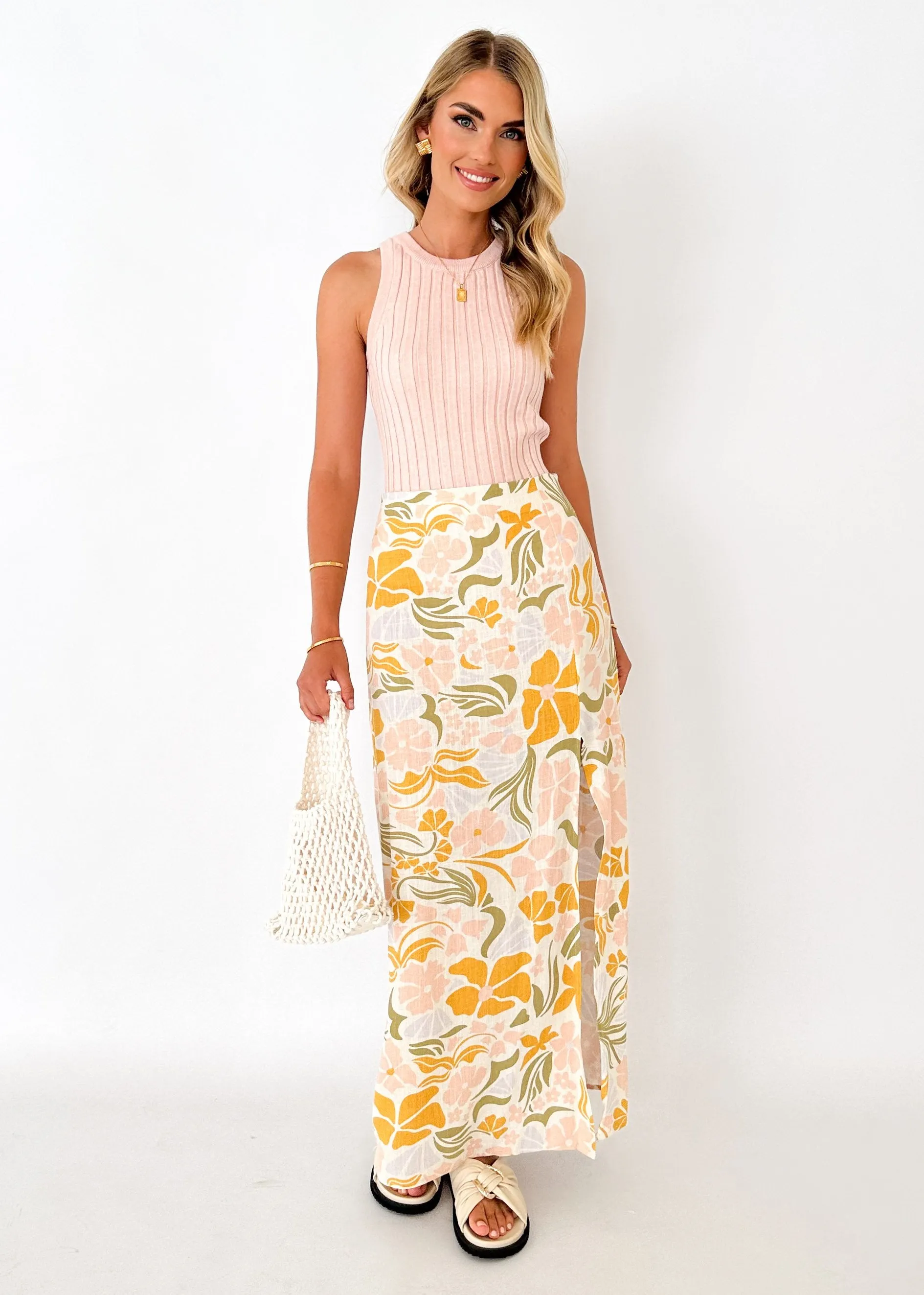 Jalerro Maxi Skirt - Blush Alila