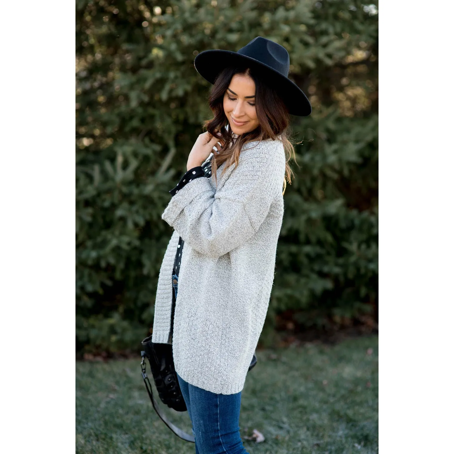 Light Grey Knit Cardigan