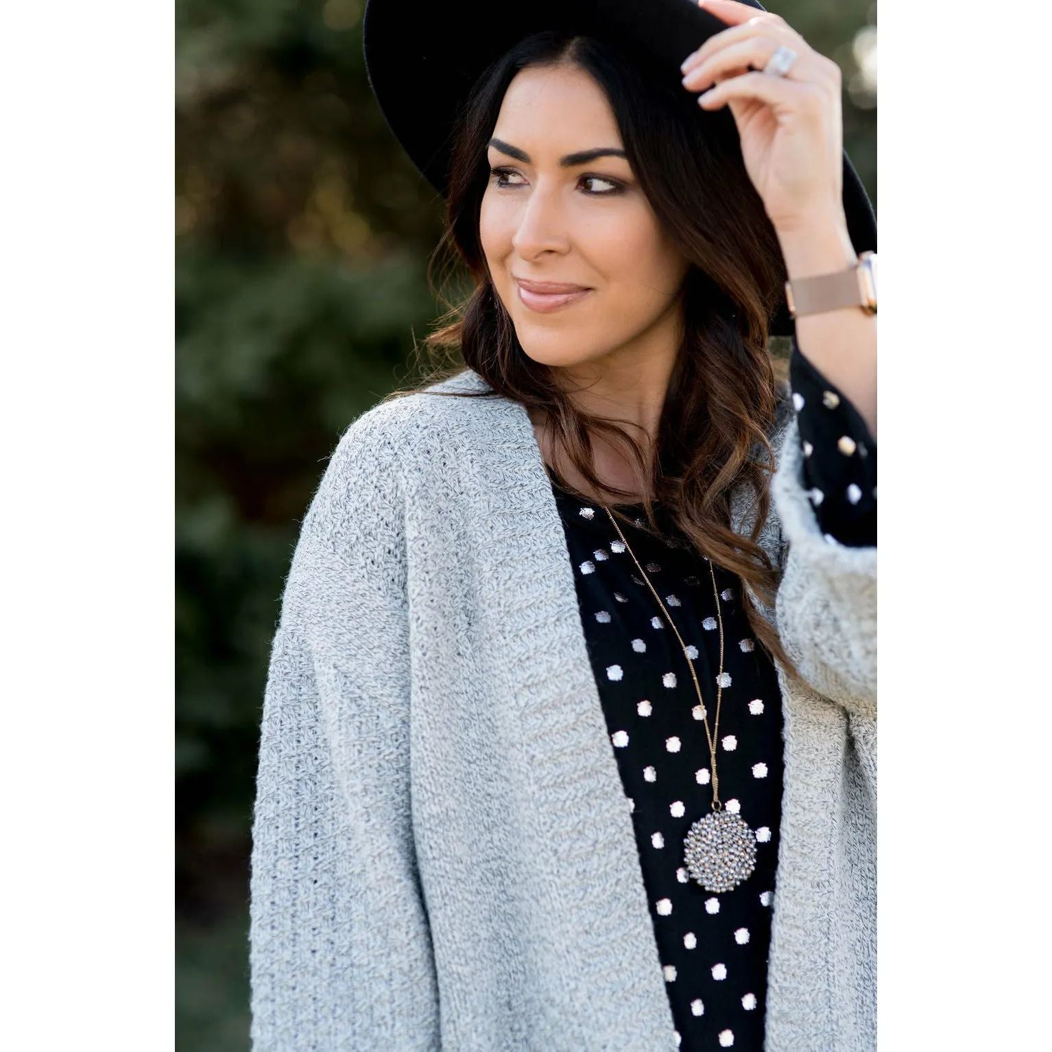 Light Grey Knit Cardigan