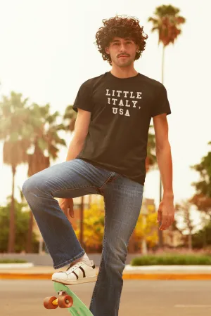 Little Italy, USA Men's Cotton Crew Tee