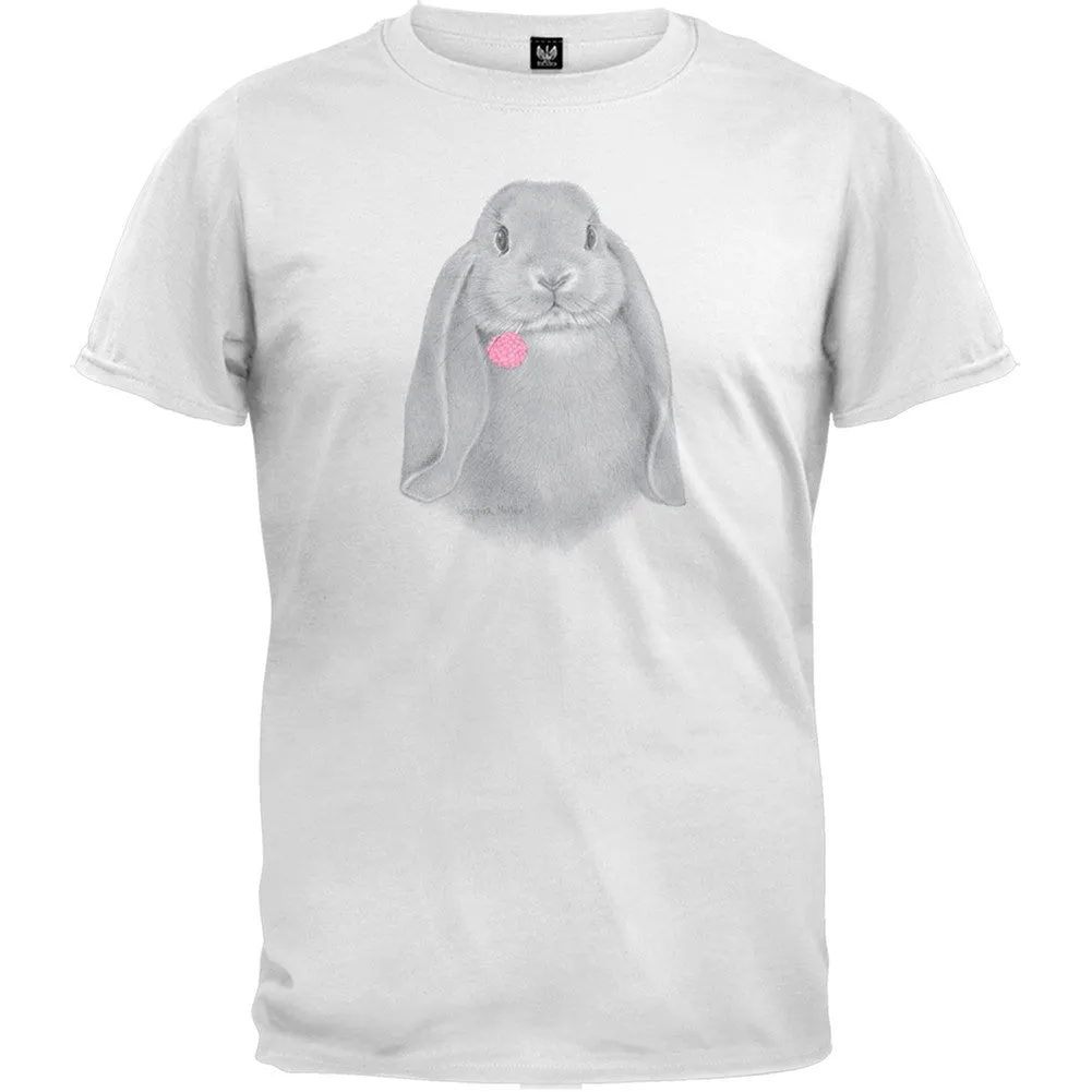 Lop Ear Bunny White T-Shirt