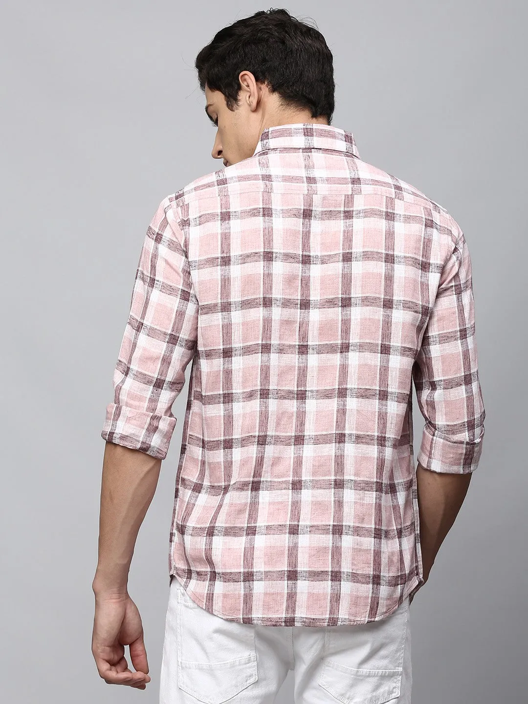 Men's Cuban Collar Regular Fit Solid Black Casual Shirts