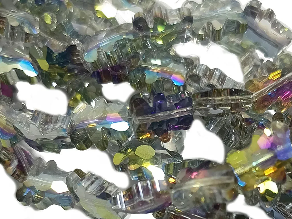 Metallic Gray Teddy Shaped Designer Crystal Beads