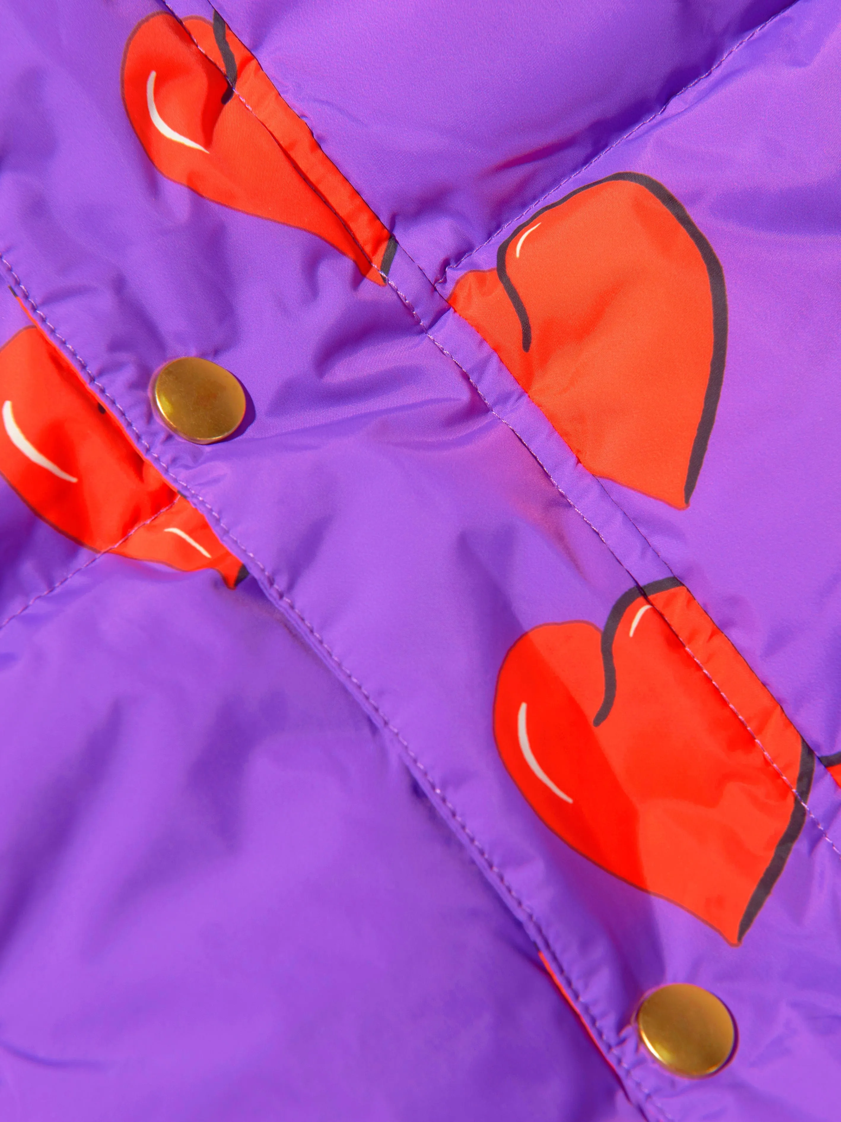Mini Rodini Girls Hearts Puffer Jacket