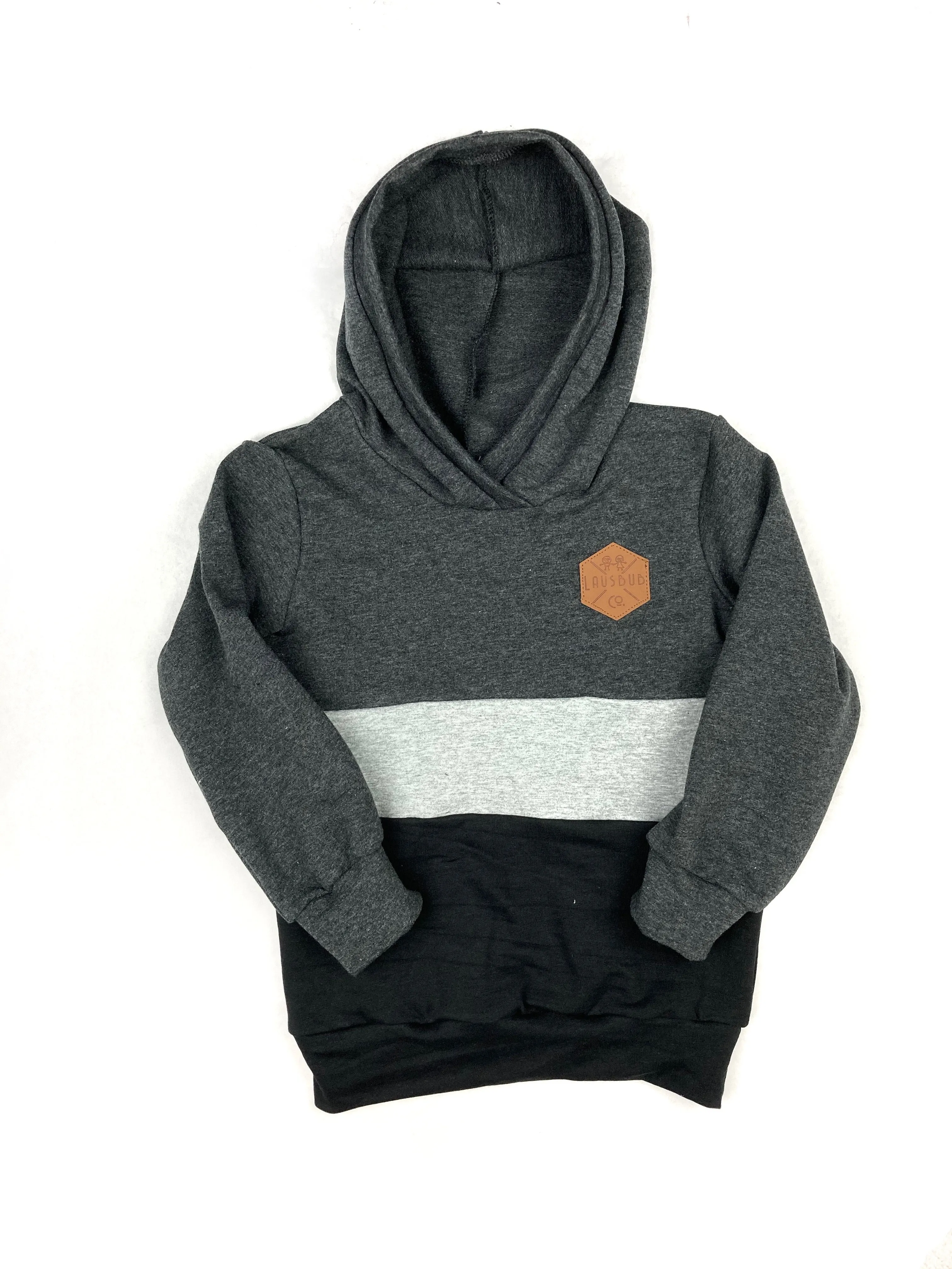 Monochrome Color Block Hoodie