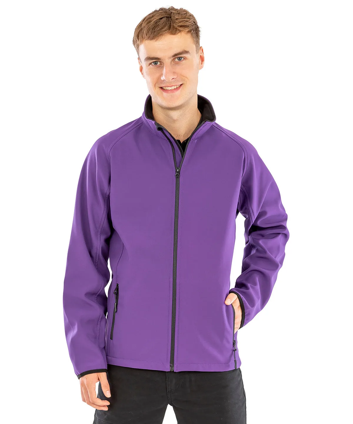 Navy/Navy - Core printable softshell jacket