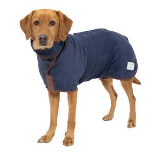 New Country Dog Drying Coat in French Navy