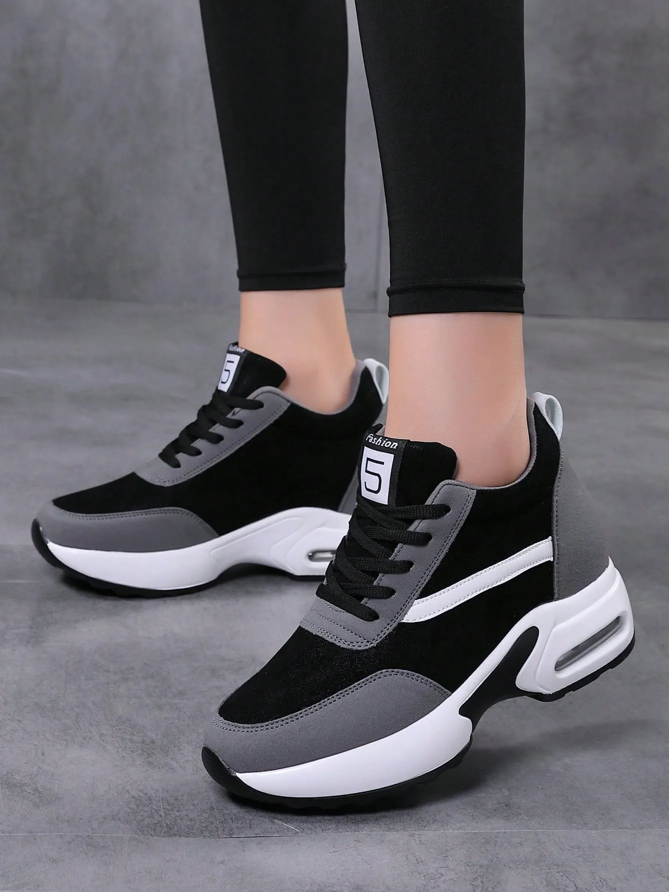 New Invisible Height Increasing Women's Casual Shoes With Air Cushion, Fashionable
