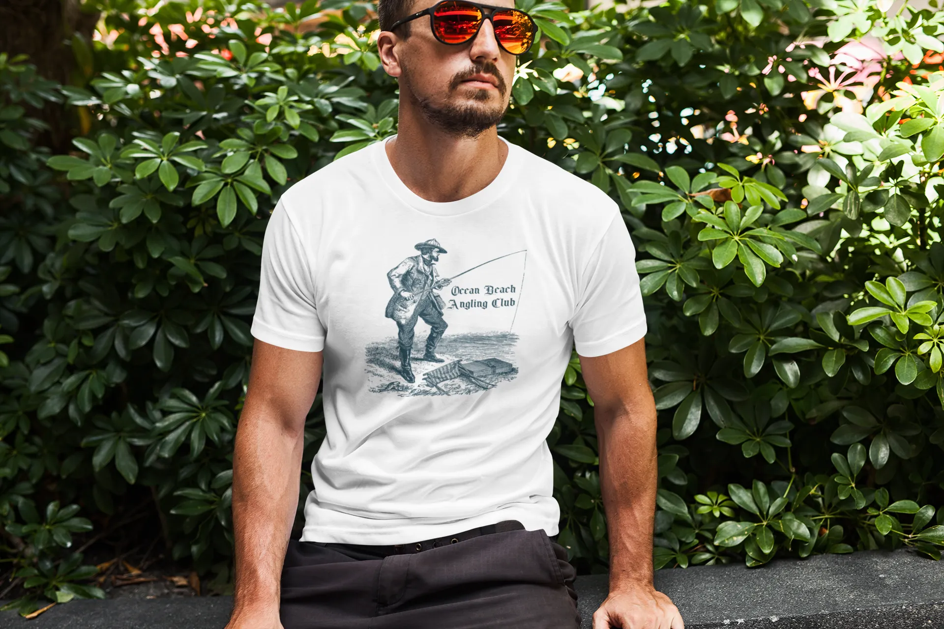 Ocean Beach Angling Club Men's Cotton Crew Tee