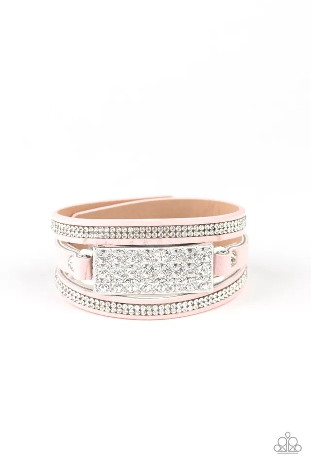Paparazzi Bracelet ~ Shockingly Sparkly - Pink