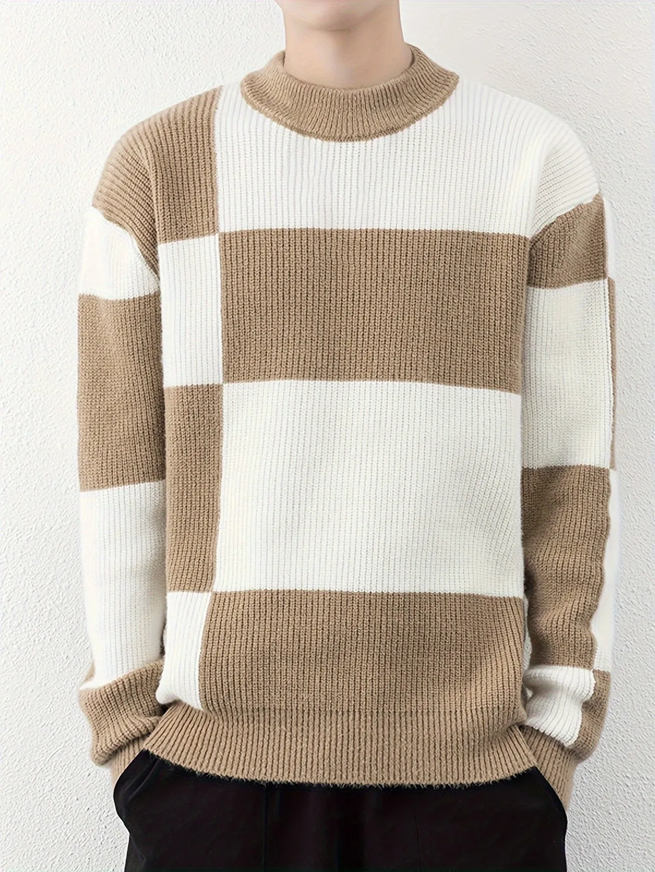 PIMRAN | Casual Striped Mens Sweater