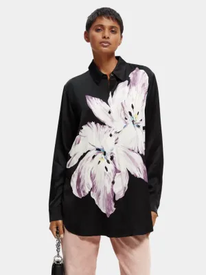 Scotch & Soda - Oversized Shirt with Tulip Print