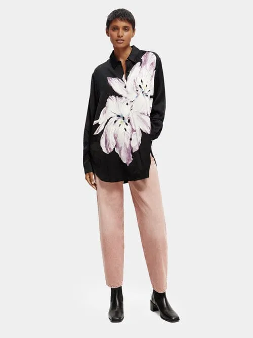Scotch & Soda - Oversized Shirt with Tulip Print